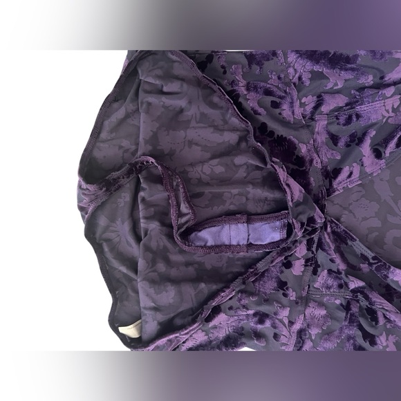 FREE PEOPLE Magic Hour Deep Sea Combo Velvet Bodysuit Purple Medium - Picture 5 of 10